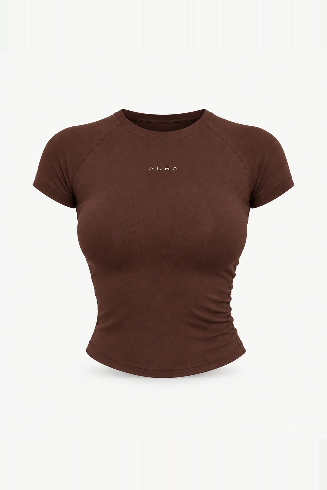 Form Fitted Tee, Cocoa ghost mannequin