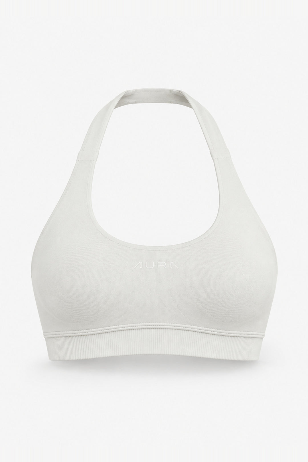 Form Halter Crop, Ivory ghost mannequin