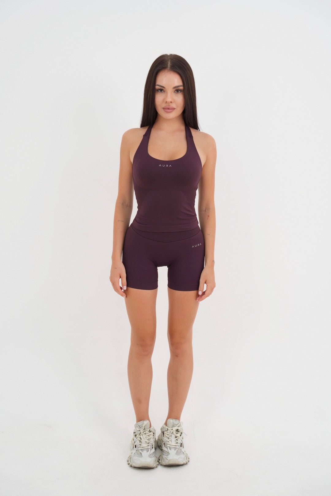 Form Scrunch Shorts, Merlot