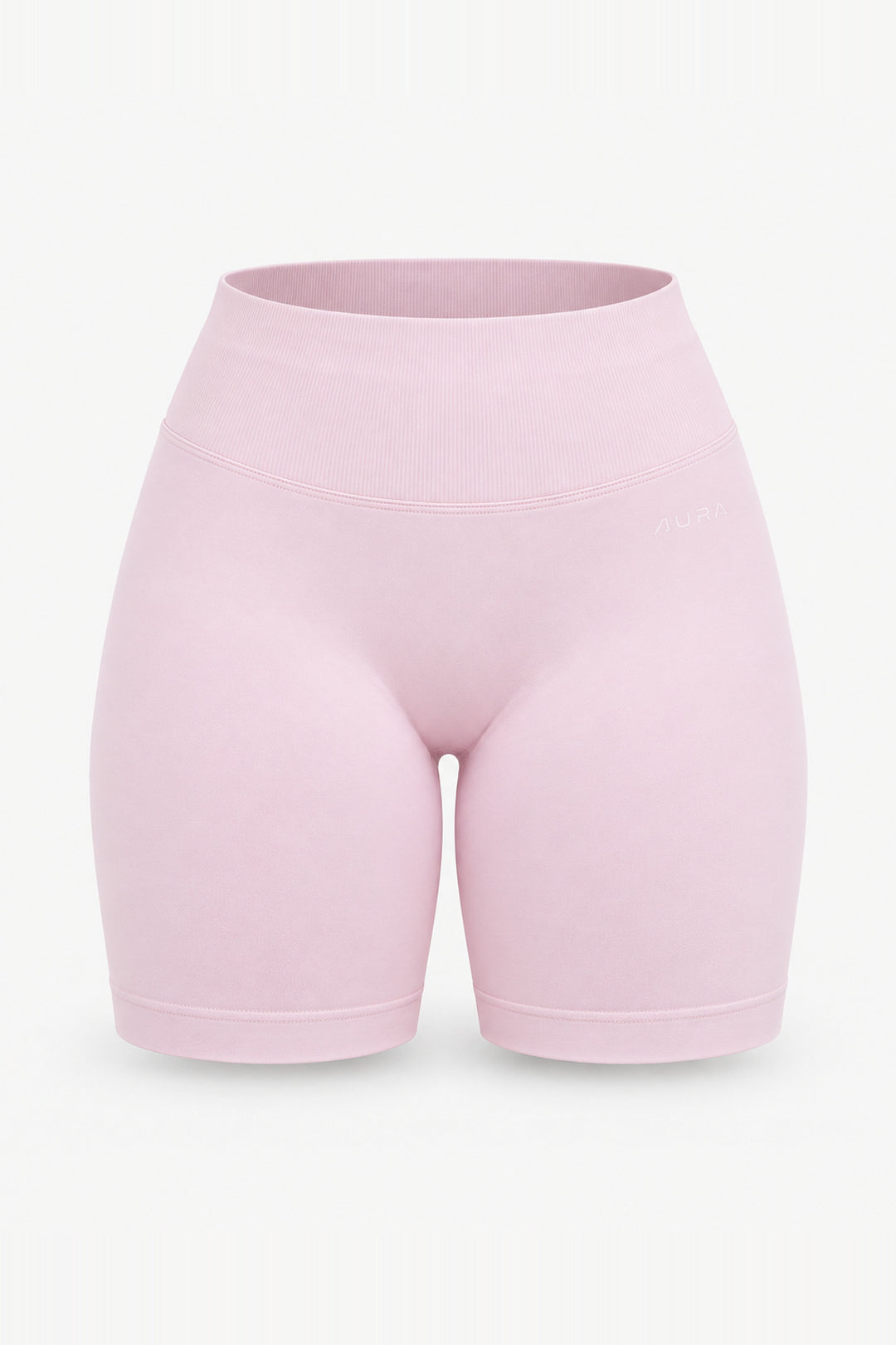 Form Scrunch Shorts, Pink Blush ghost mannequin