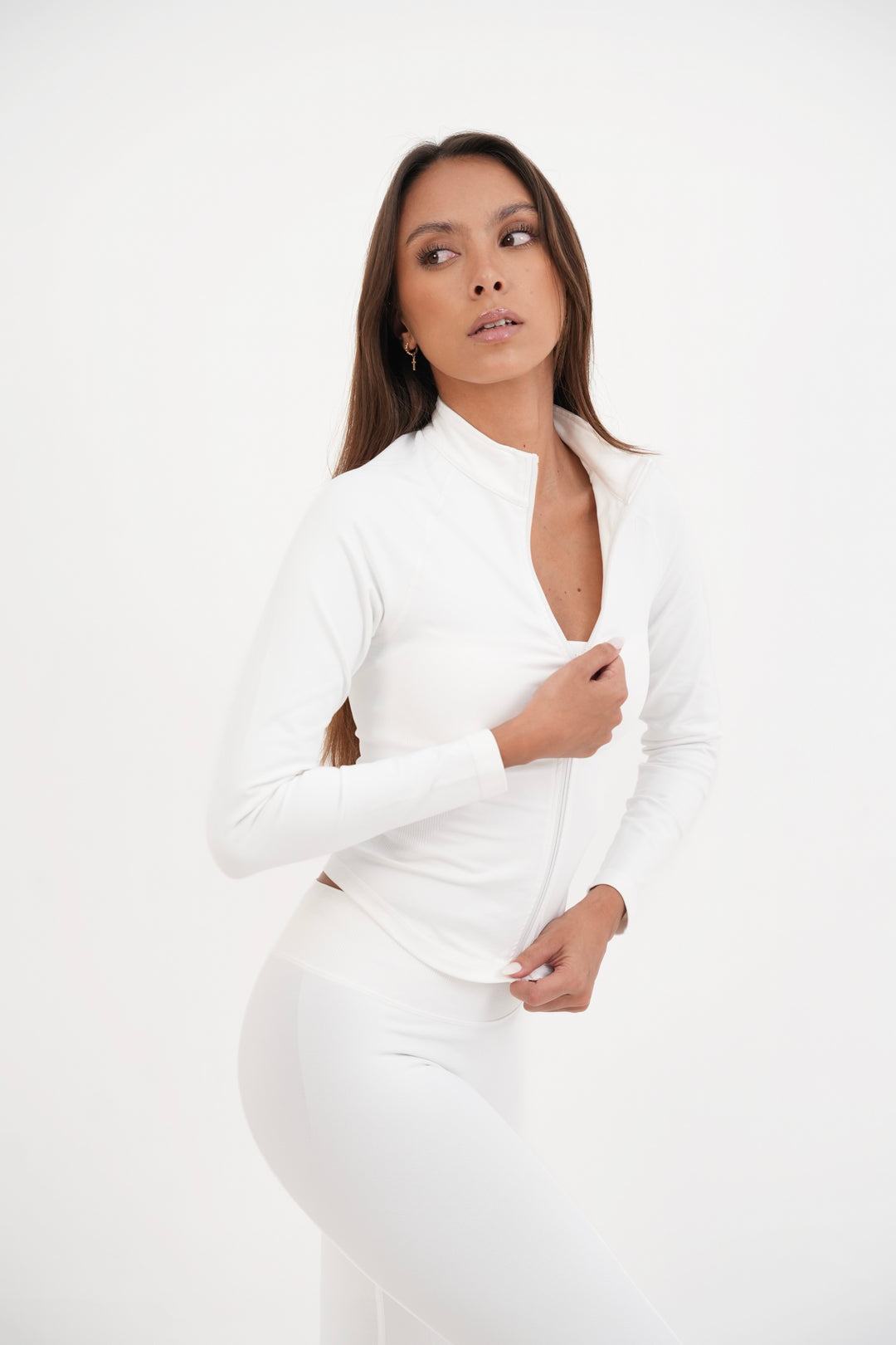 Form Fitted Zip Jacket