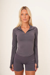 Form Fitted Half Zip Jacket