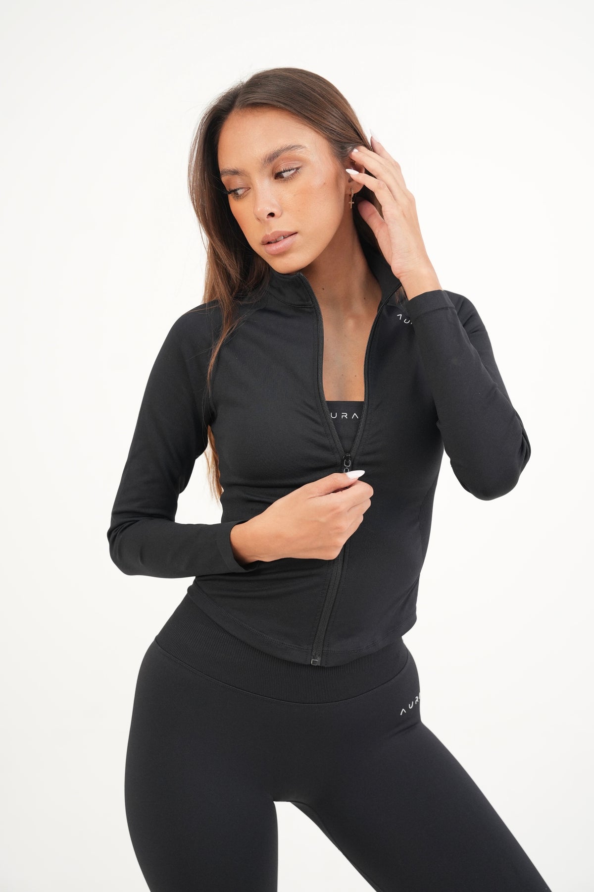 Form Fitted Zip Jacket