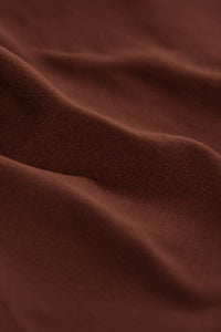 Form Fitted Tee, Cocoa fabric texture