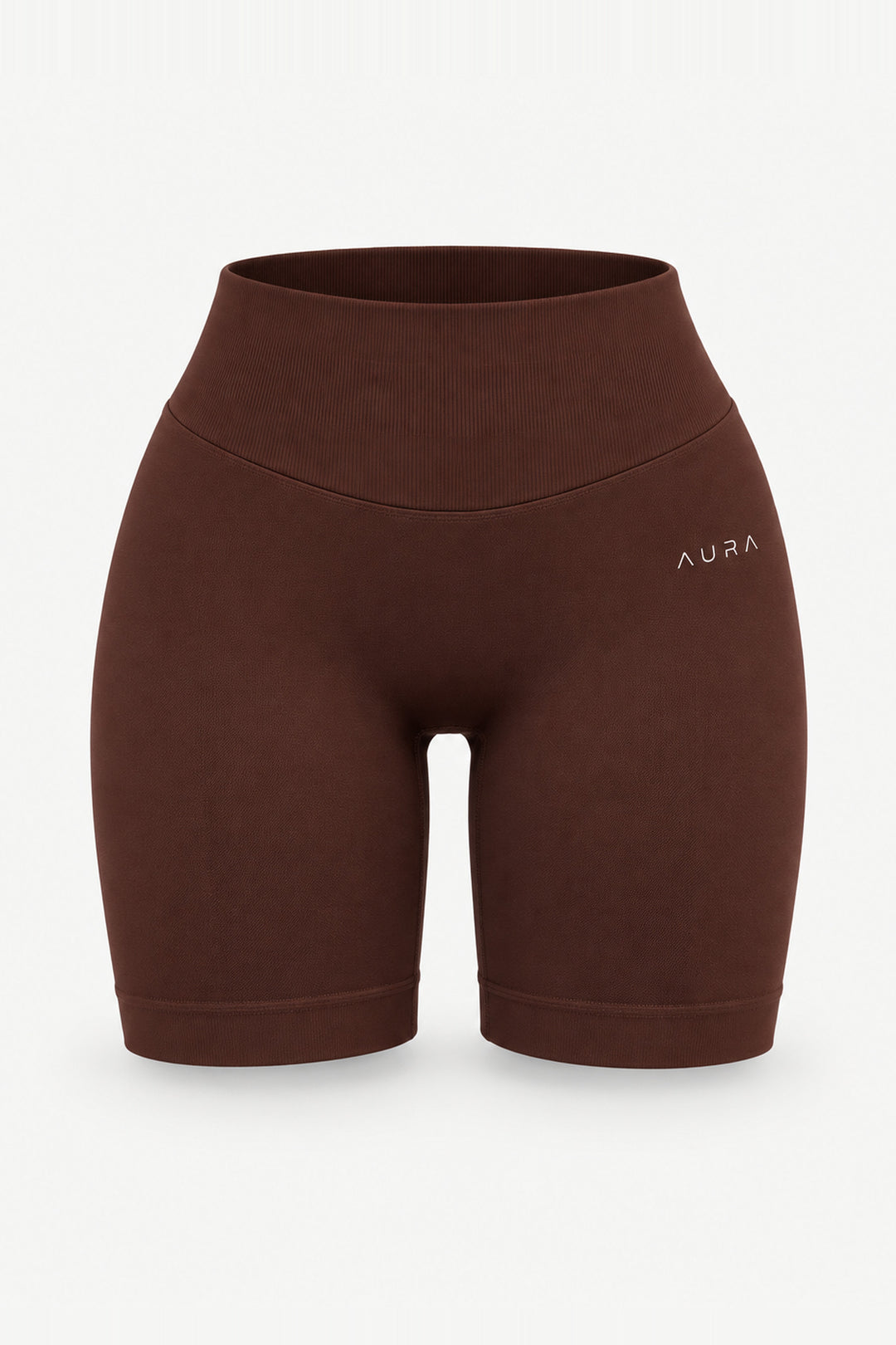 Form Scrunch Shorts, Cocoa ghost mannequin