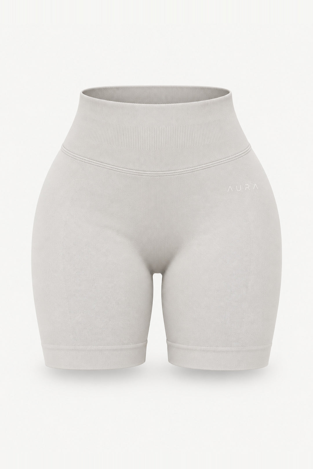Form Scrunch Shorts, Ivory ghost mannequin