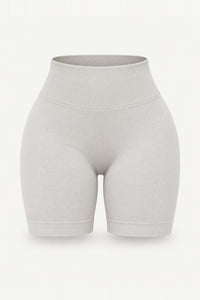 Form Scrunch Shorts, Ivory ghost mannequin