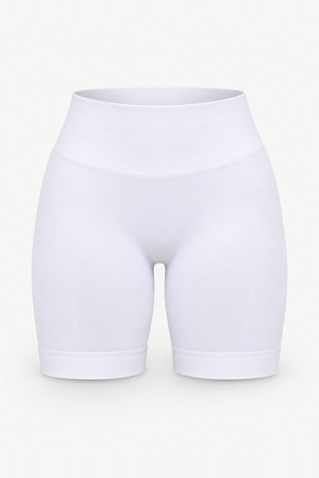 Form Scrunch Shorts, White ghost mannequin