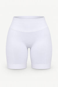 Form Scrunch Shorts, White ghost mannequin