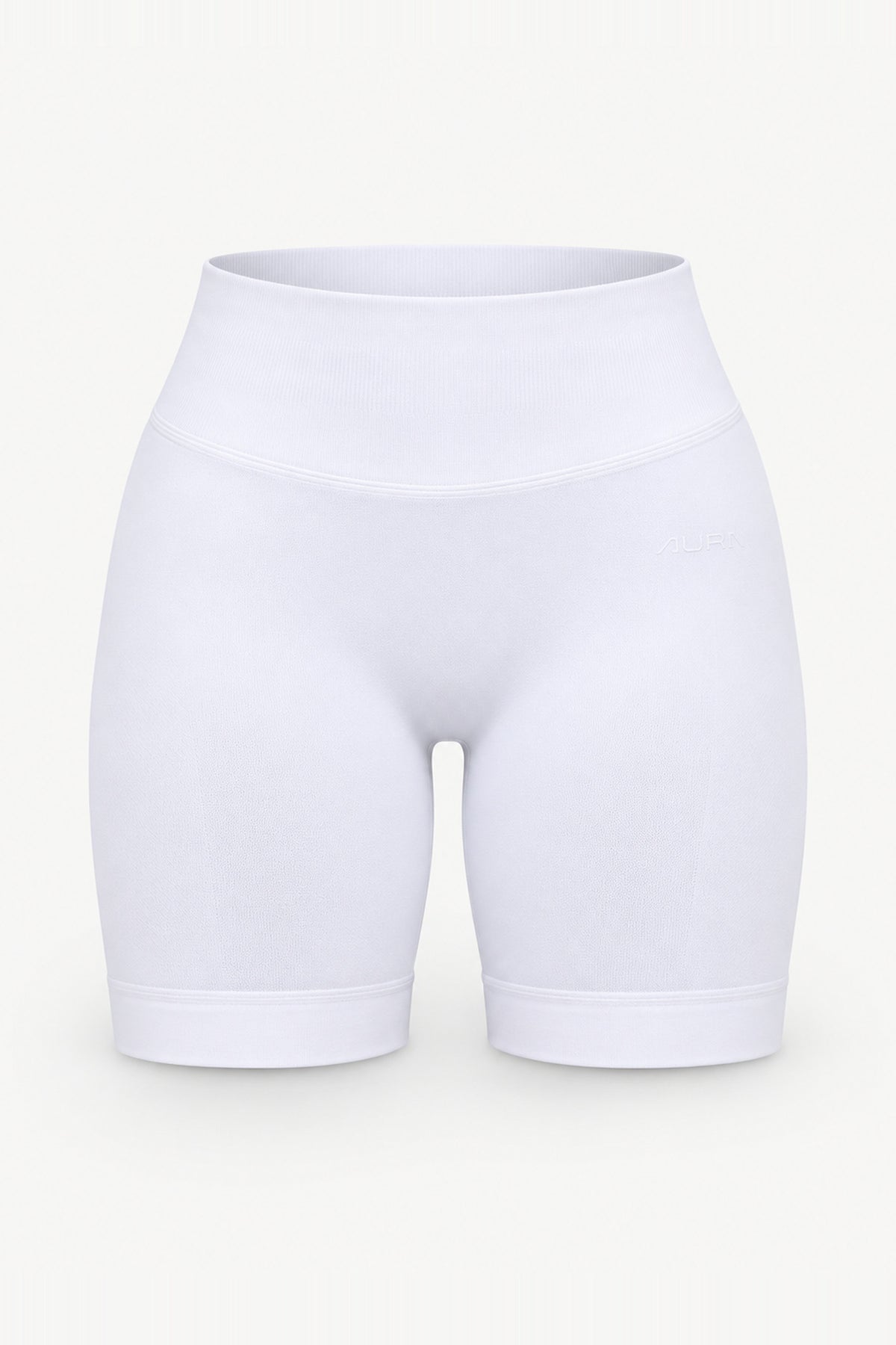 Form Scrunch Shorts, White ghost mannequin