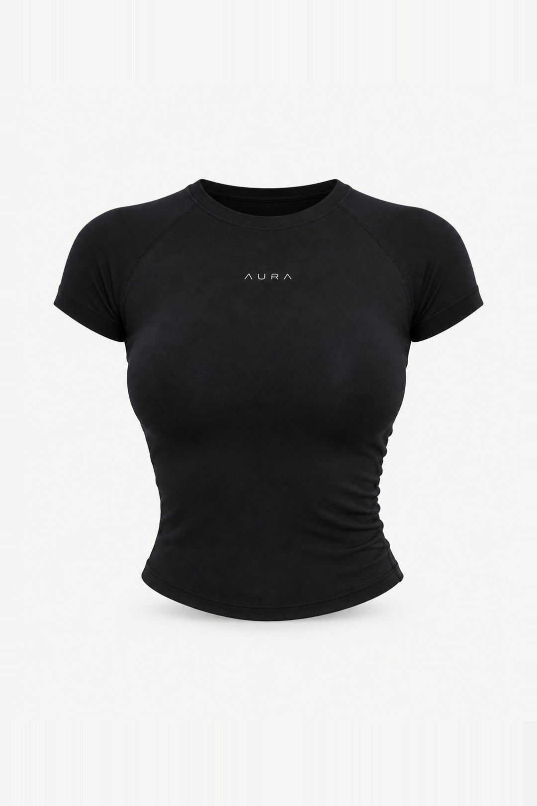 Form Fitted Tee, Black ghost mannequin