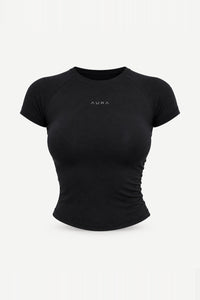 Form Fitted Tee, Black ghost mannequin