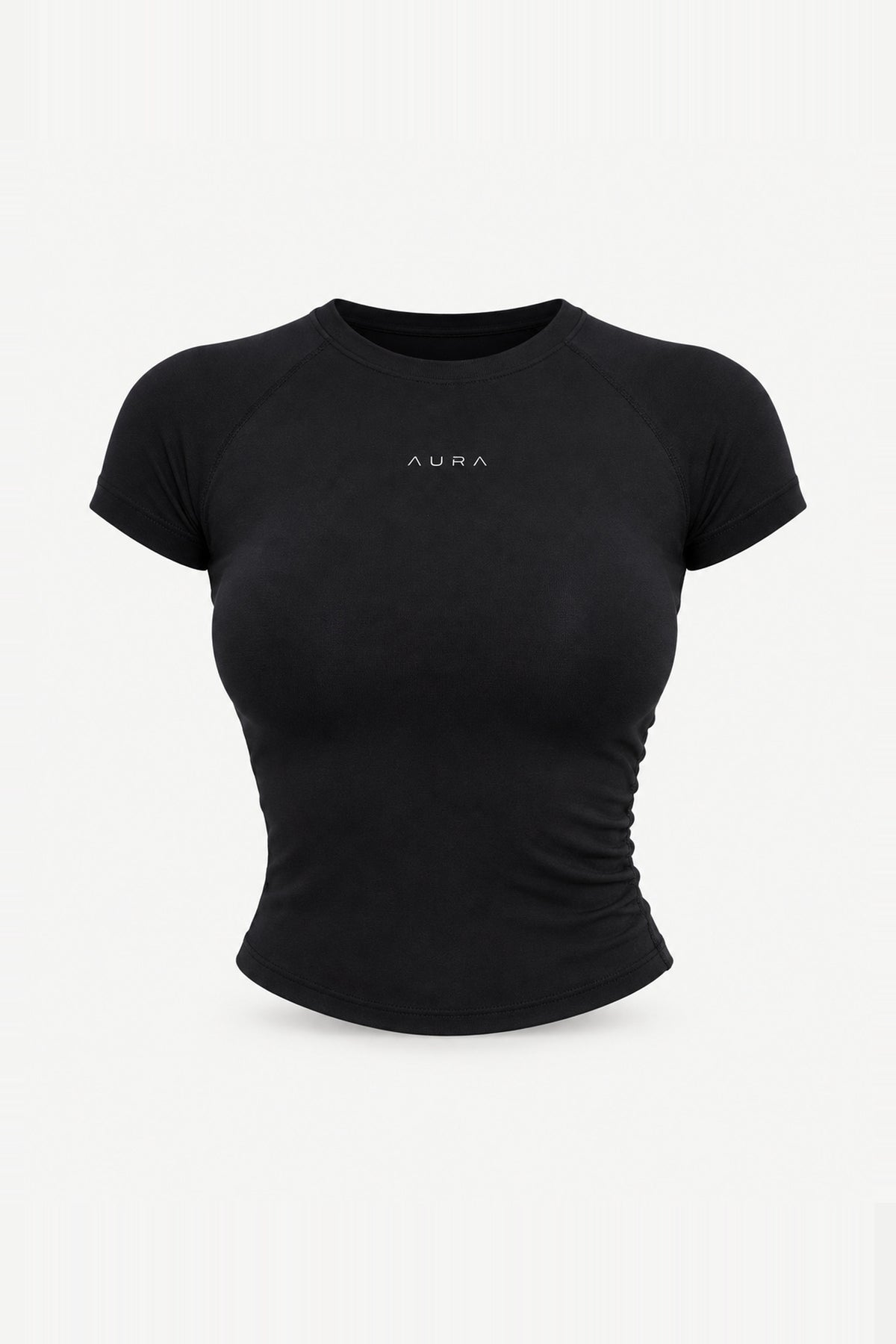 Form Fitted Tee, Black ghost mannequin