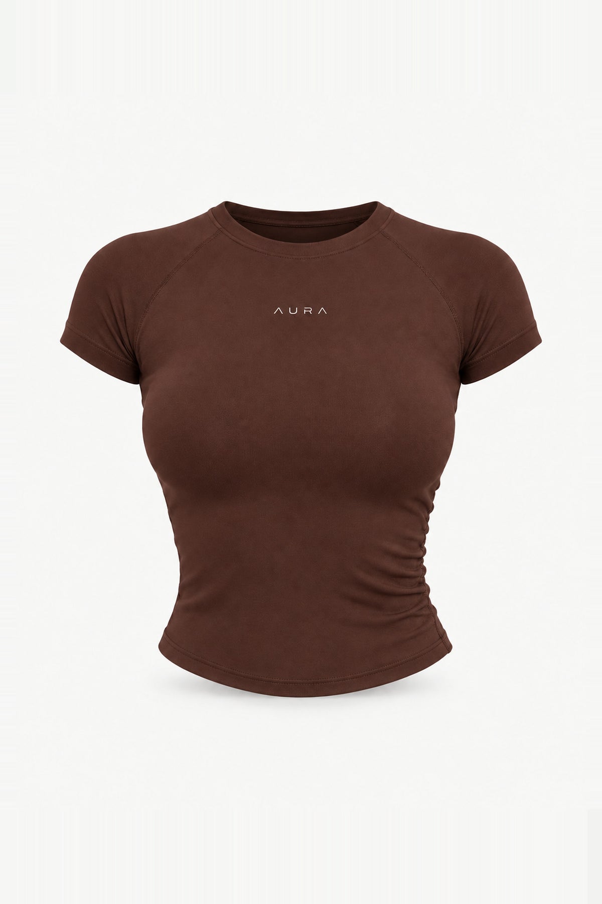 Form Fitted Tee, Cocoa ghost mannequin