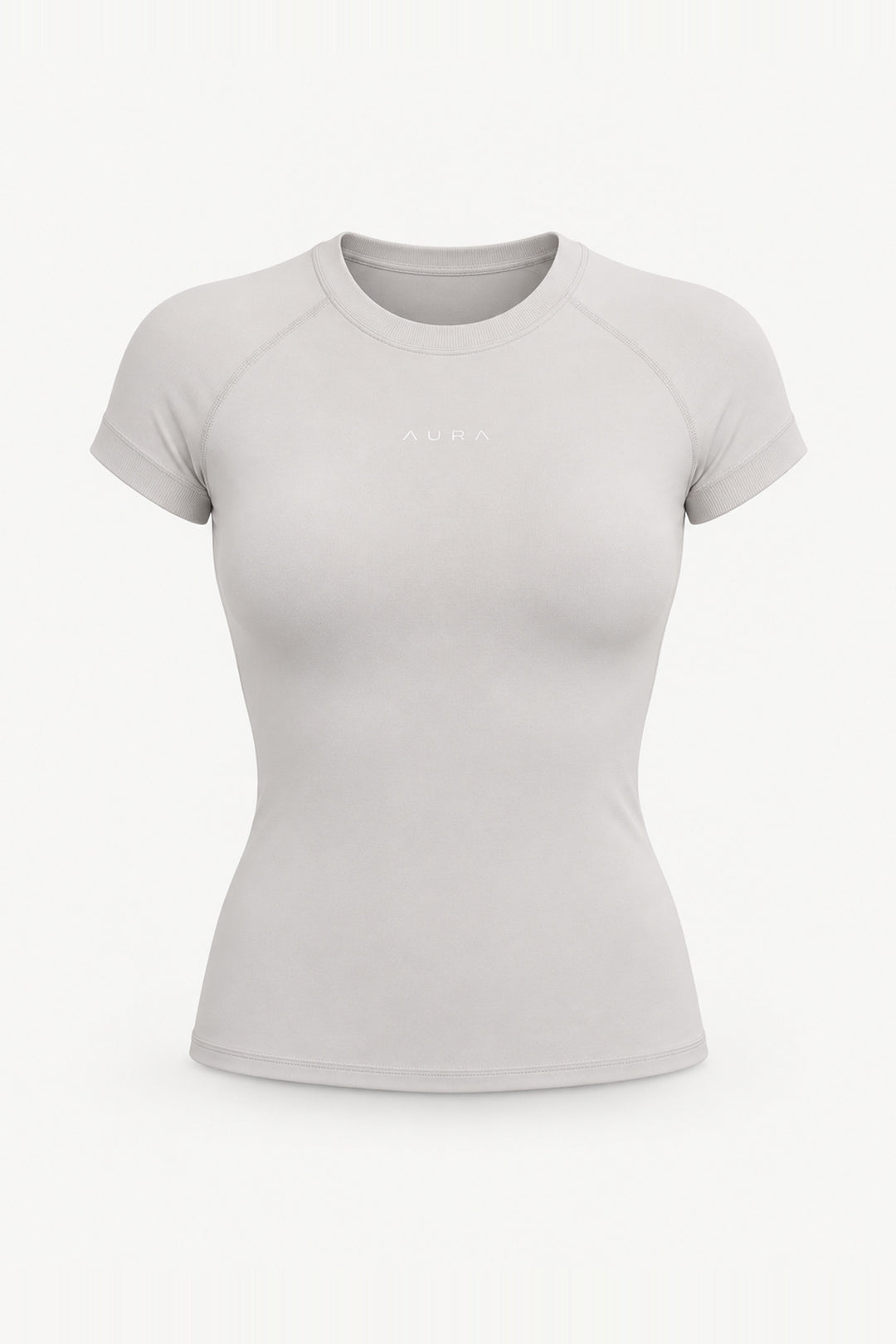Form Fitted Tee, Ivory ghost mannequin