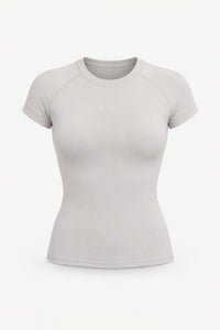 Form Fitted Tee, Ivory ghost mannequin