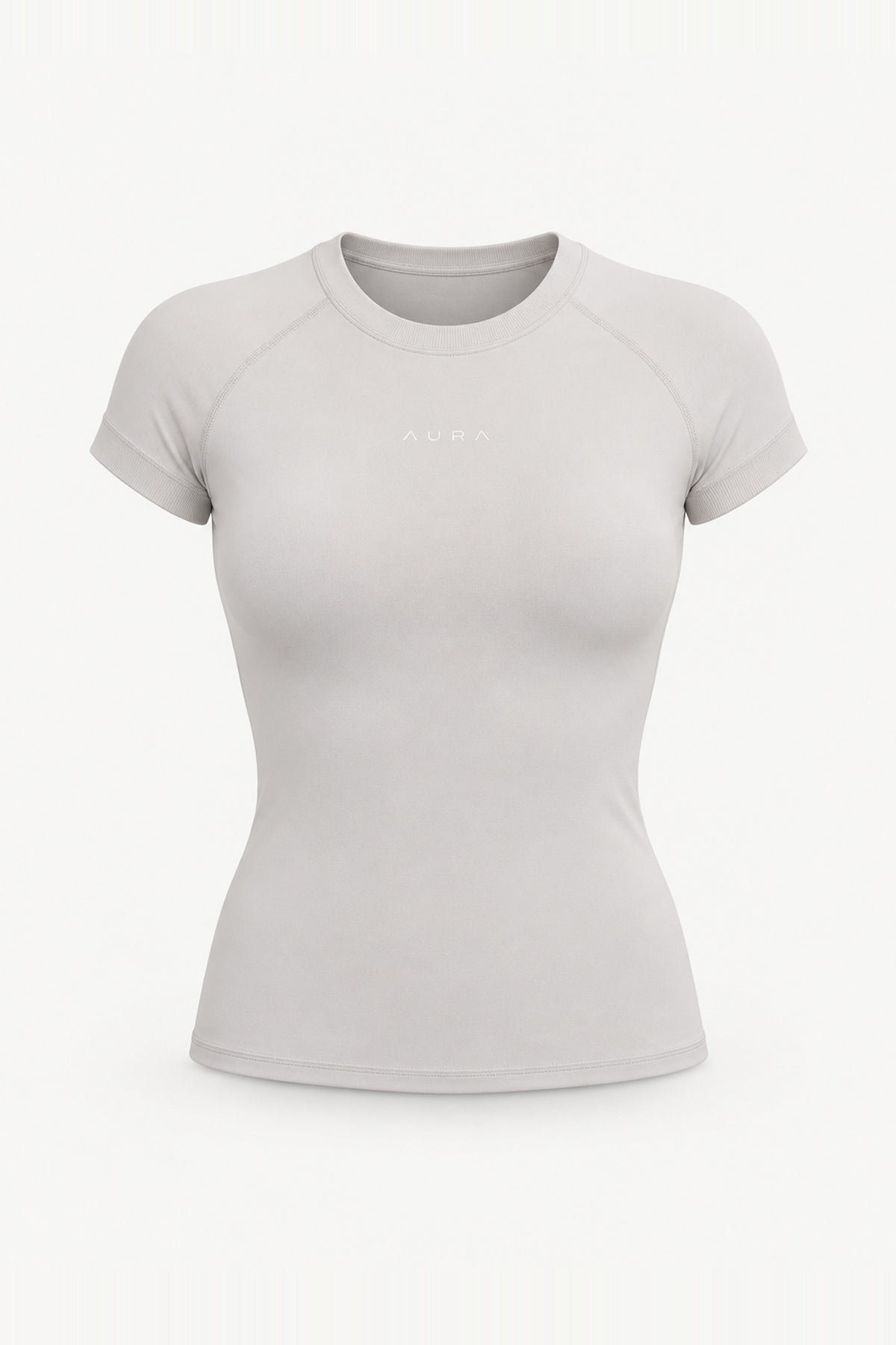 Form Fitted Tee, Ivory ghost mannequin