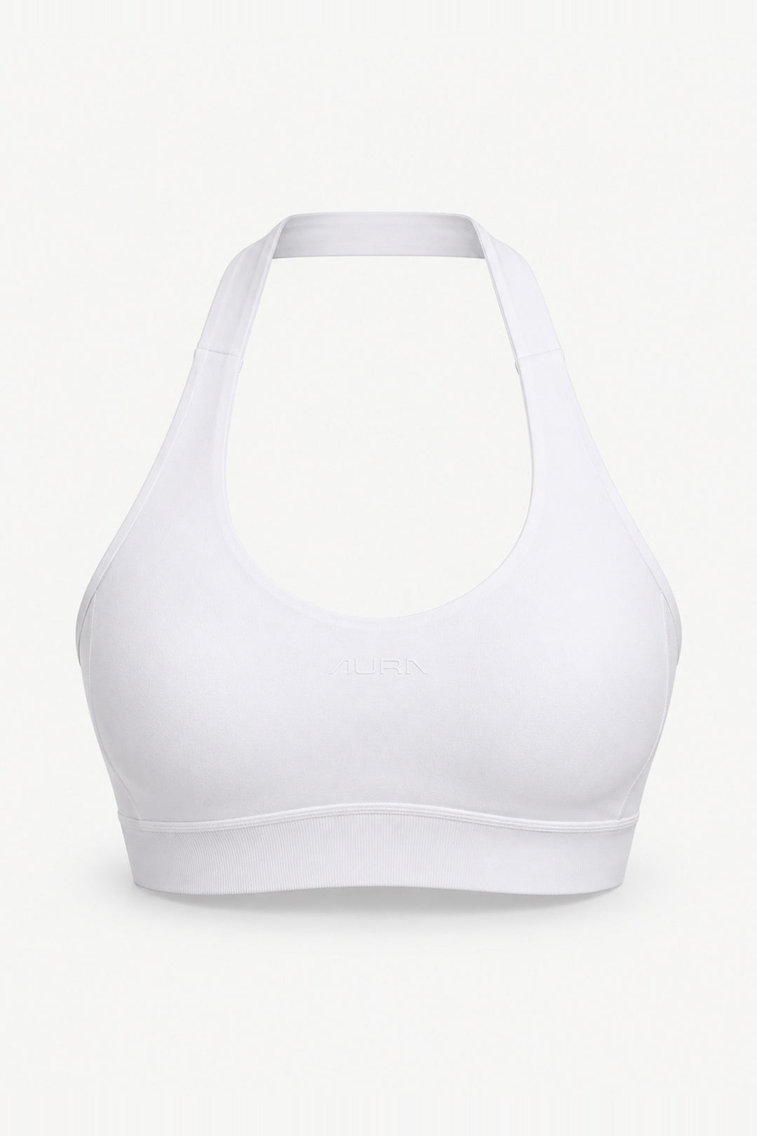 Form Halter Crop, White ghost mannequin