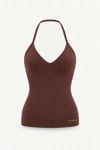 Form Strappy Tank, Cocoa ghost mannequin