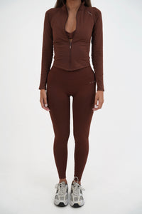Form Scrunch Leggings, Cocoa