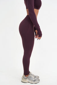 Form Scrunch Leggings, Merlot