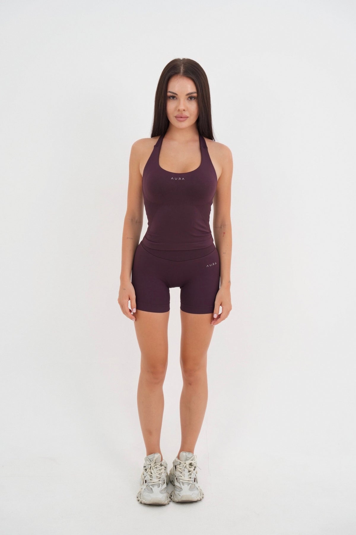 Form Scrunch Shorts, Merlot