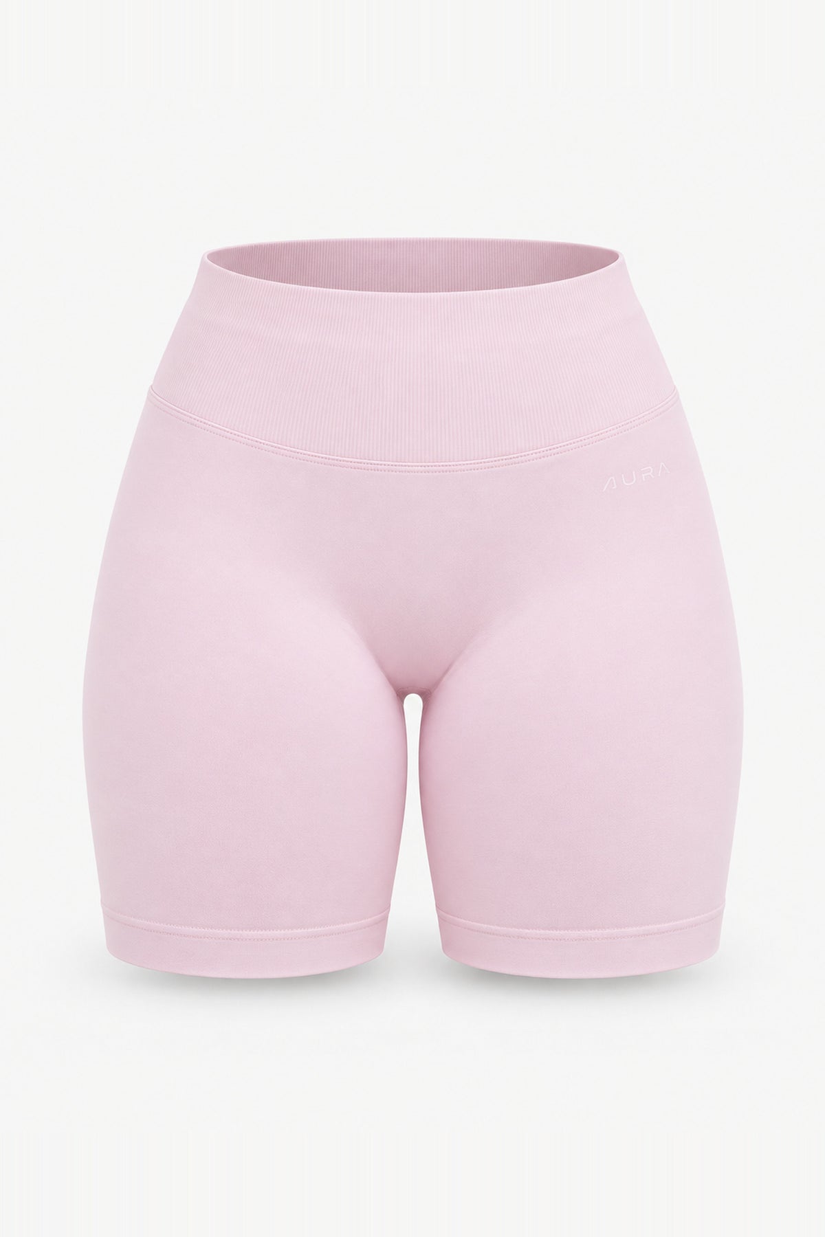 Form Scrunch Shorts, Pink Blush ghost mannequin