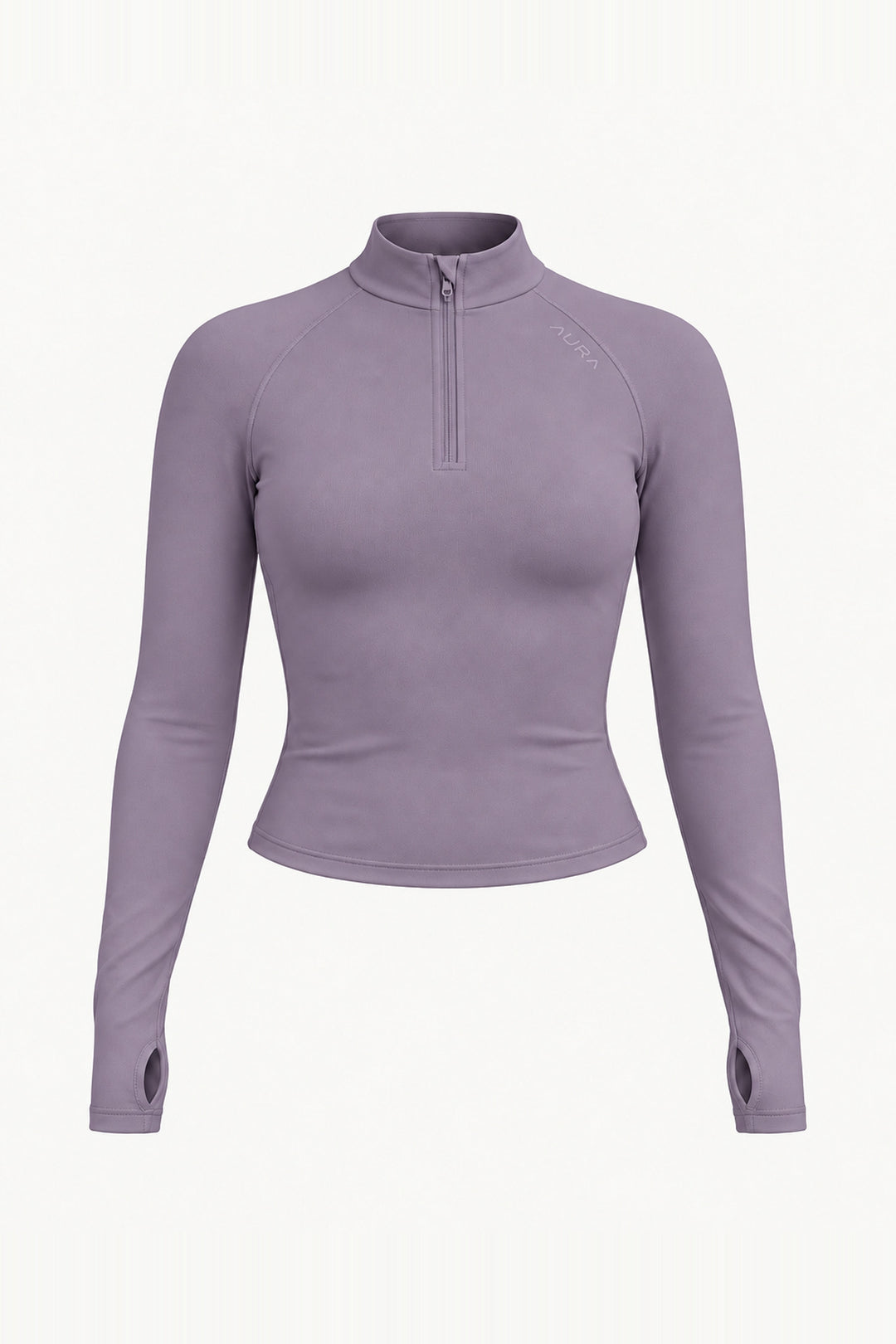 Form Fitted Half Zip Jacket, Dusk ghost mannequin