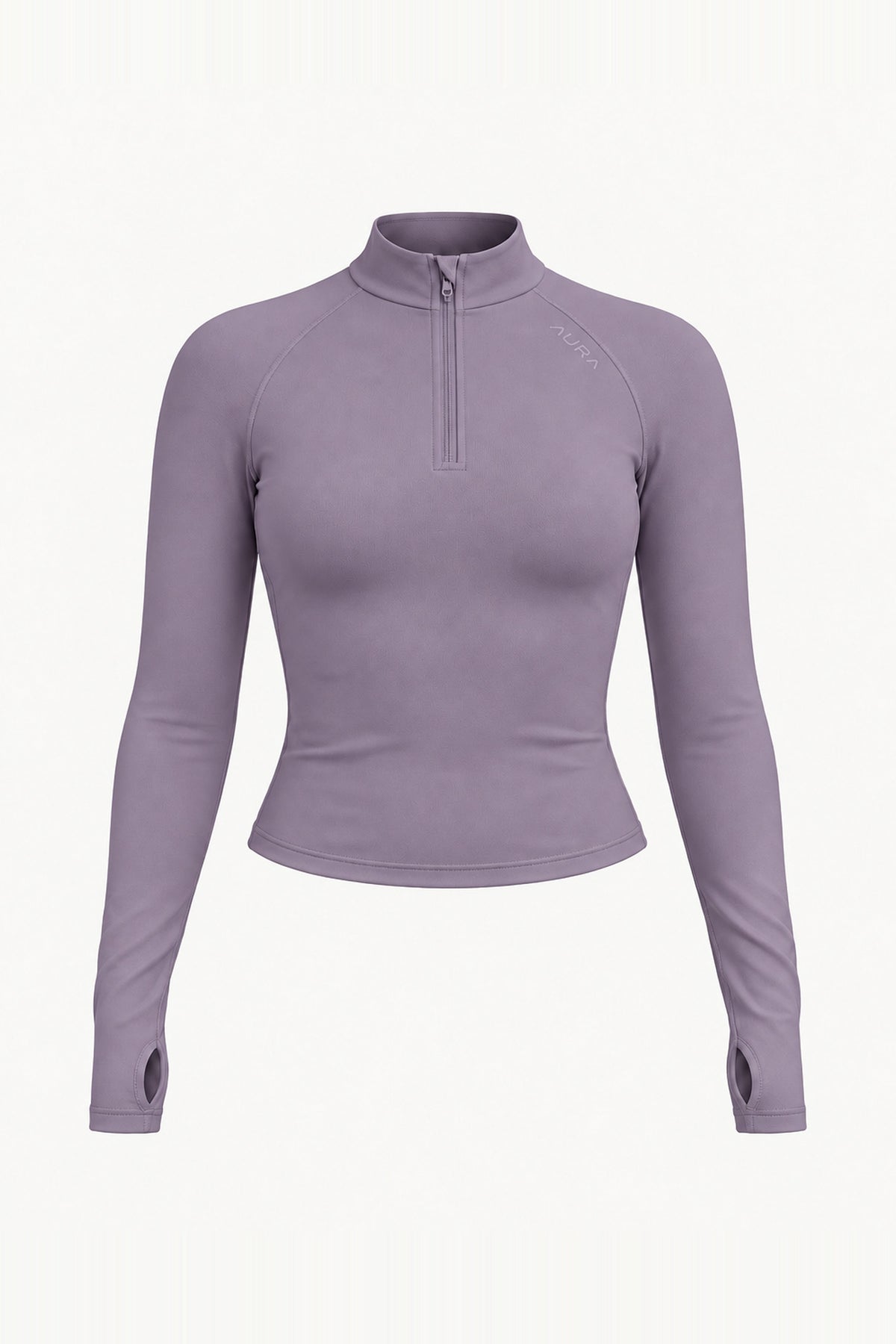 Form Fitted Half Zip Jacket, Dusk ghost mannequin