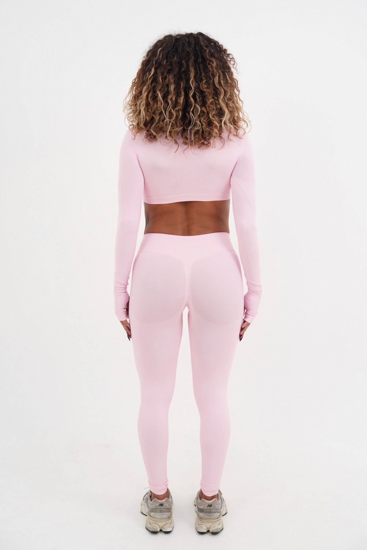 Form Cropped Half Zip Jacket, Pink Blush
