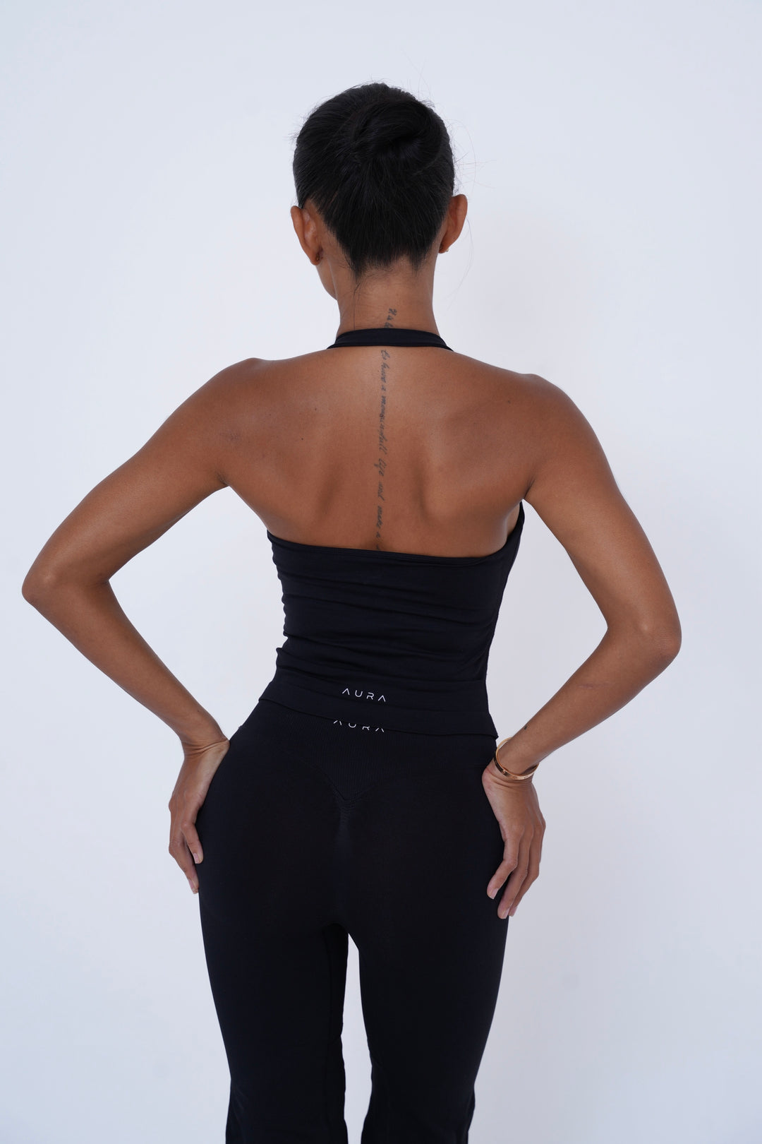Form Halter Top — Black