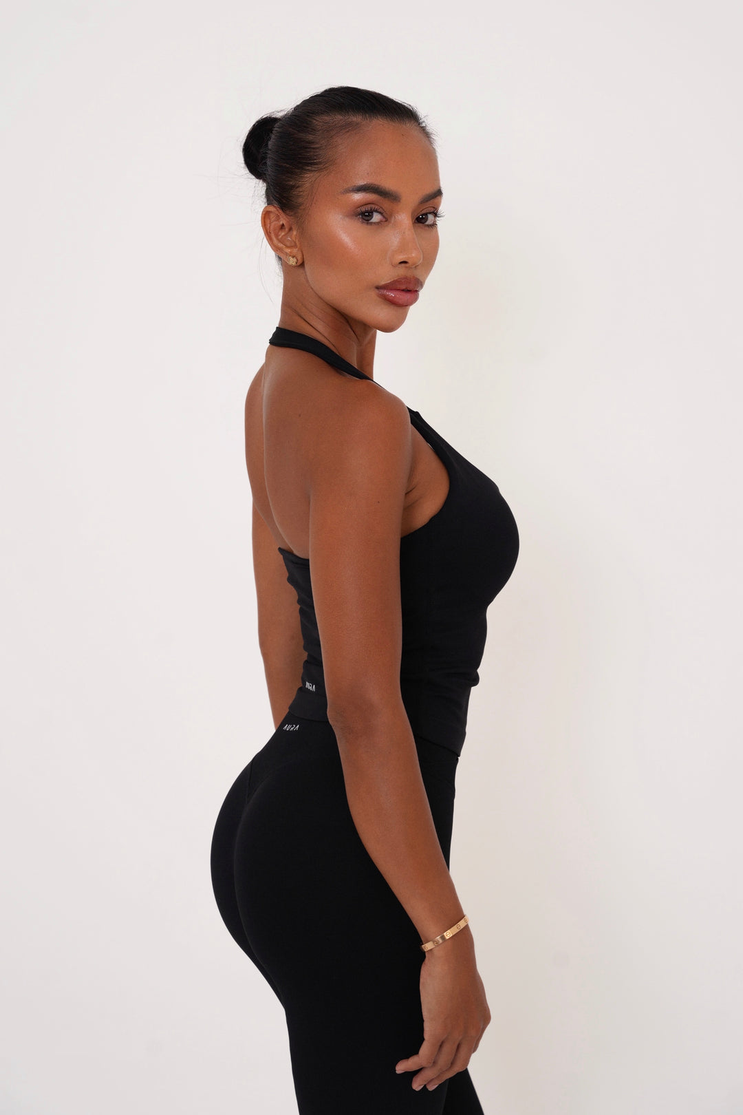 Form Halter Top — Black