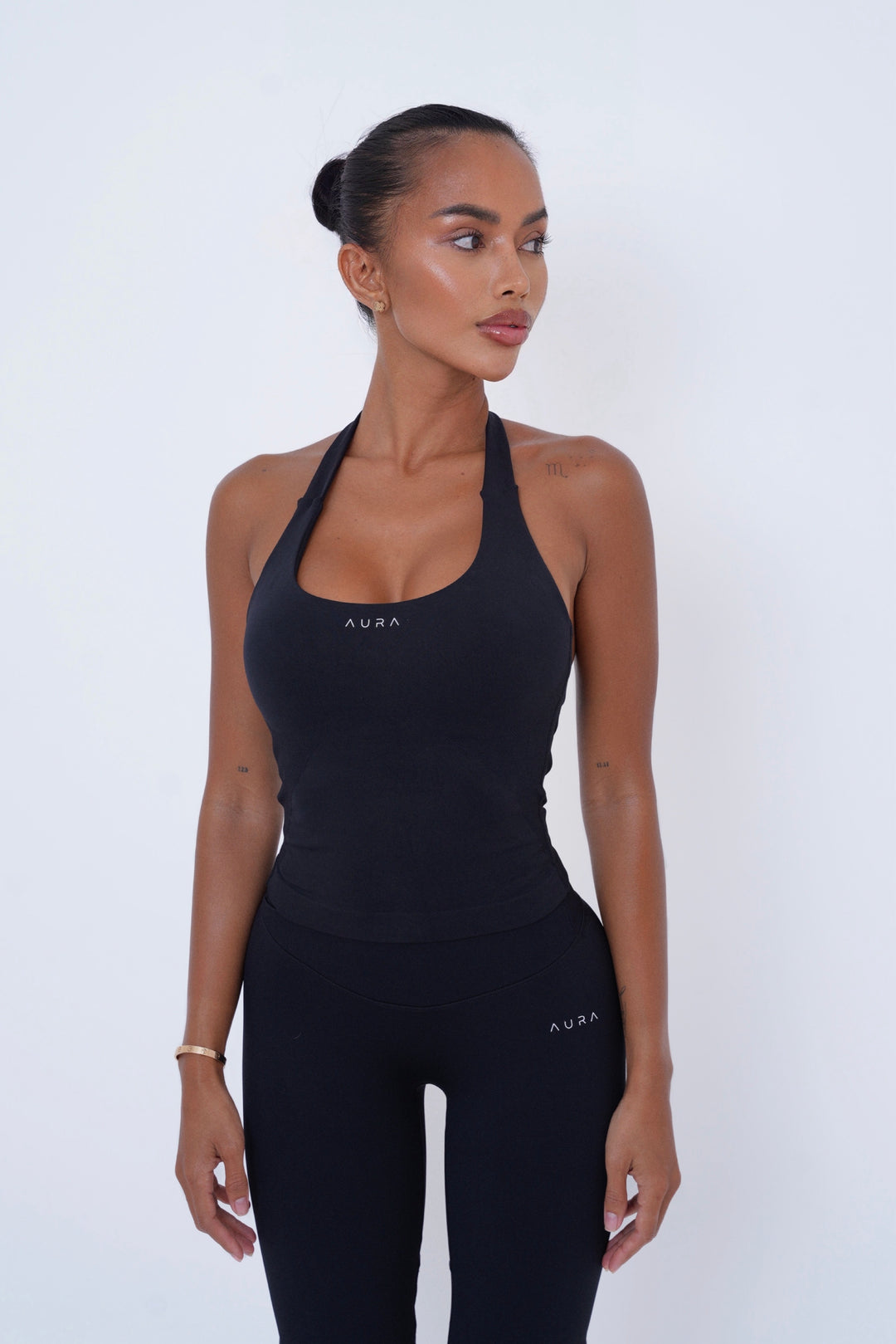 Form Halter Top — Black