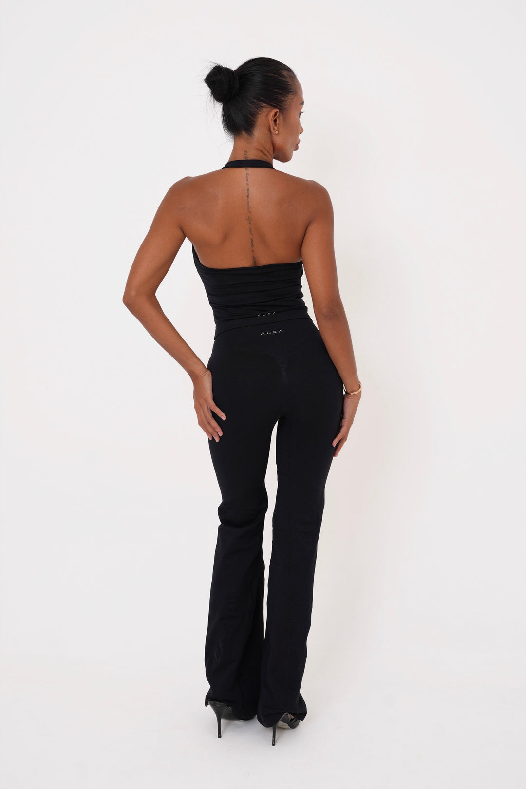 Form Halter Top — Black