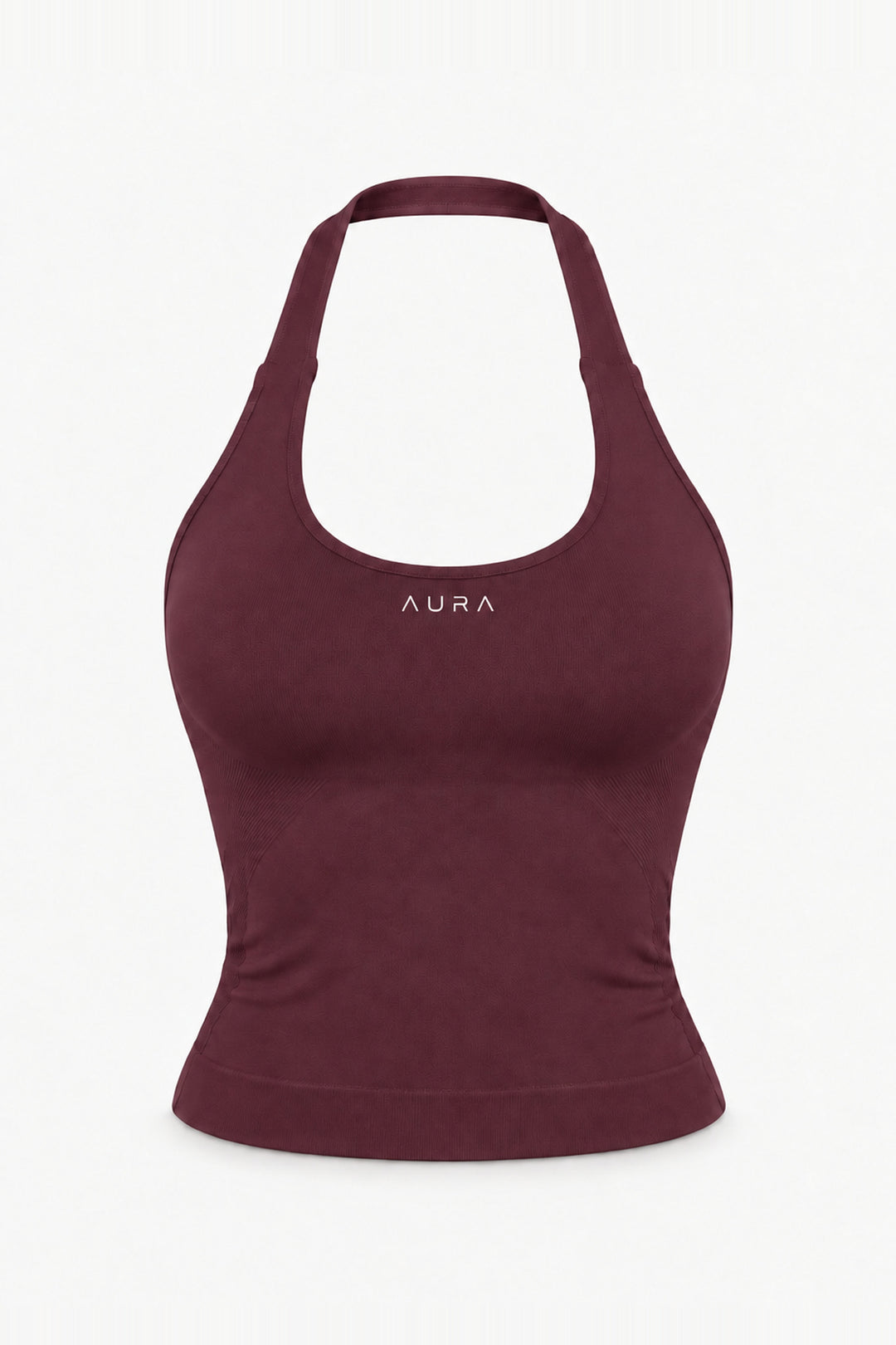 Form Halter Tank, Merlot ghost mannequin
