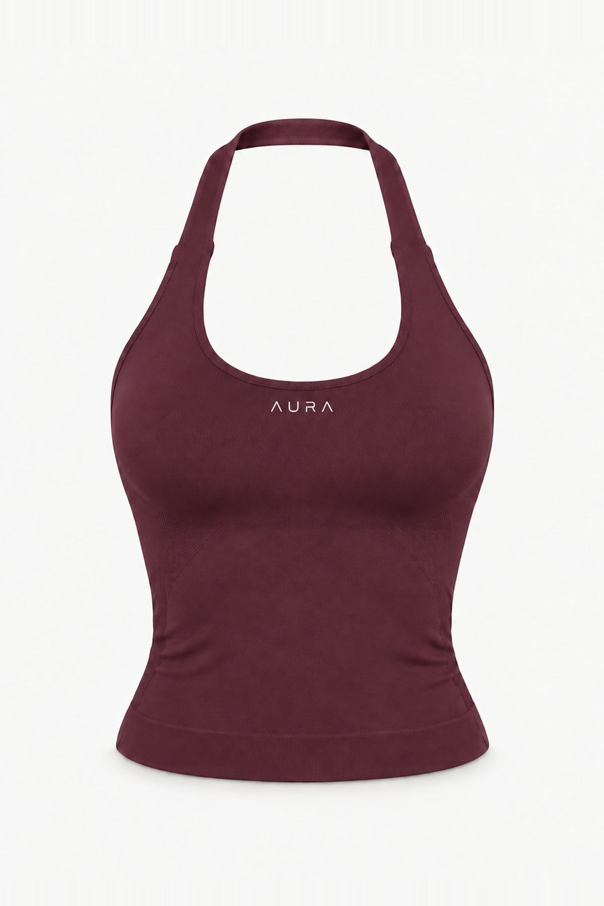 Form Halter Tank, Merlot ghost mannequin
