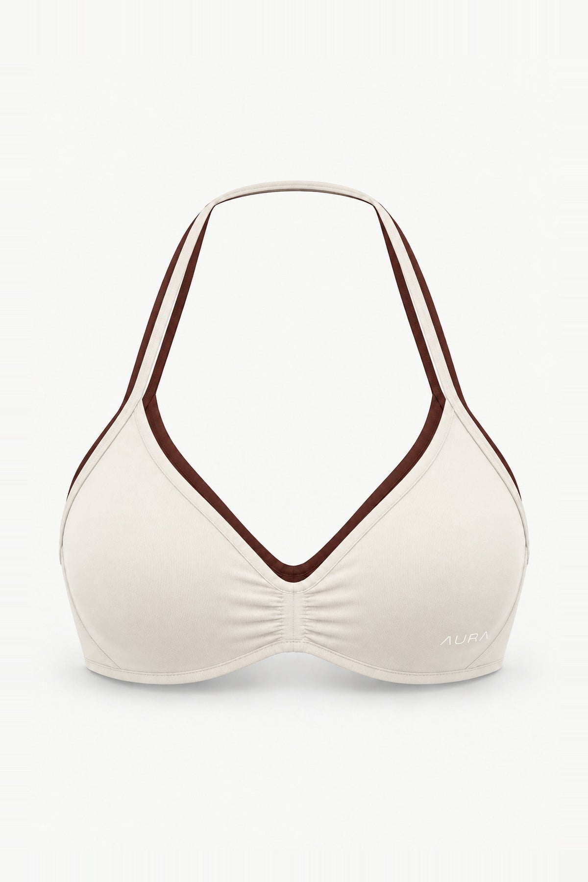 Form Layered Micro Bra Set, Ivory Cocoa ghost mannequin