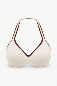 Form Layered Micro Bra Set, Ivory Cocoa ghost mannequin
