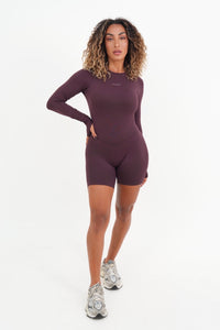 Form Long Sleeve Jumpsuit, Merlot
