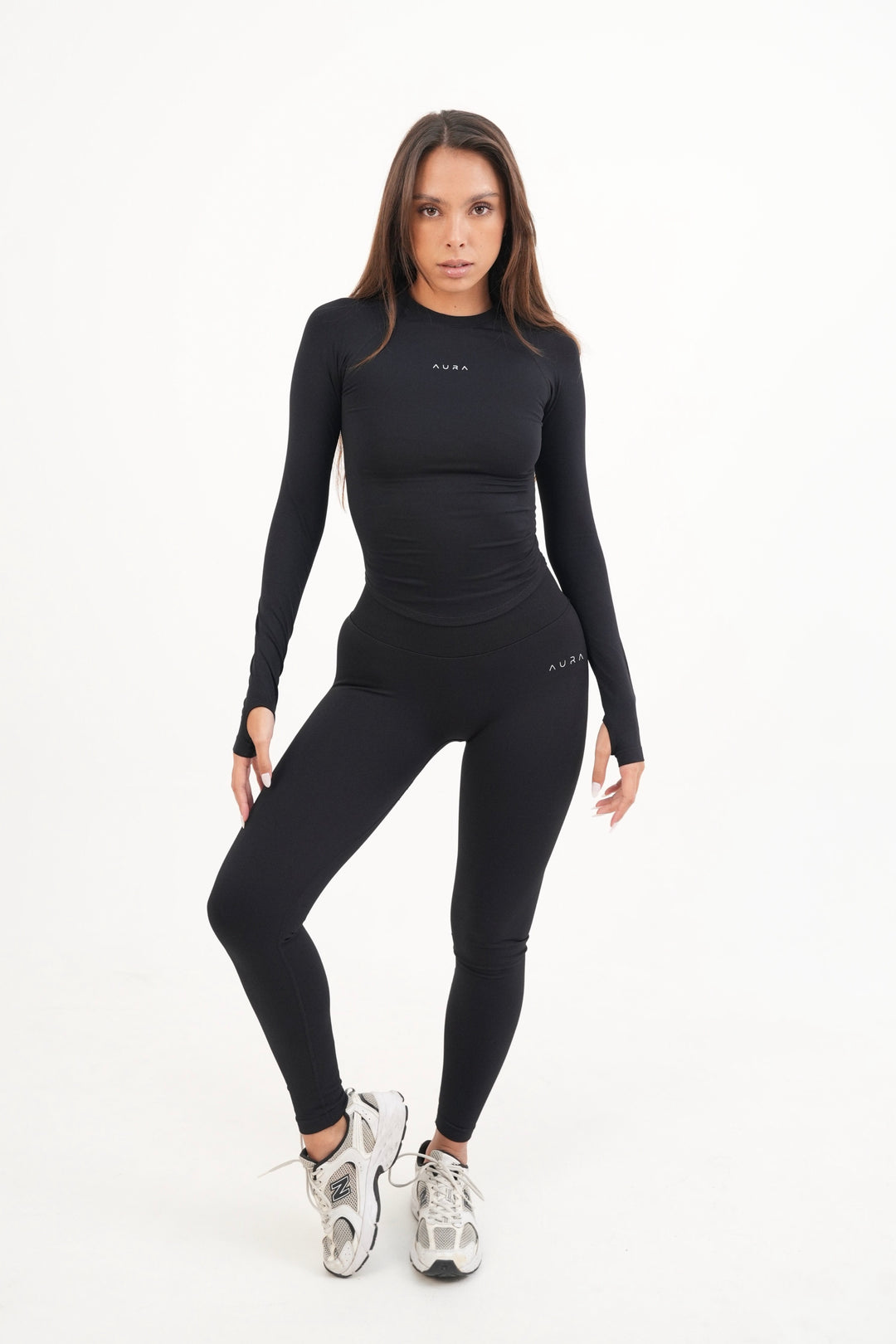 Form Fitted Long Sleeve, Black