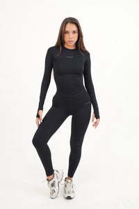Form Fitted Long Sleeve, Black