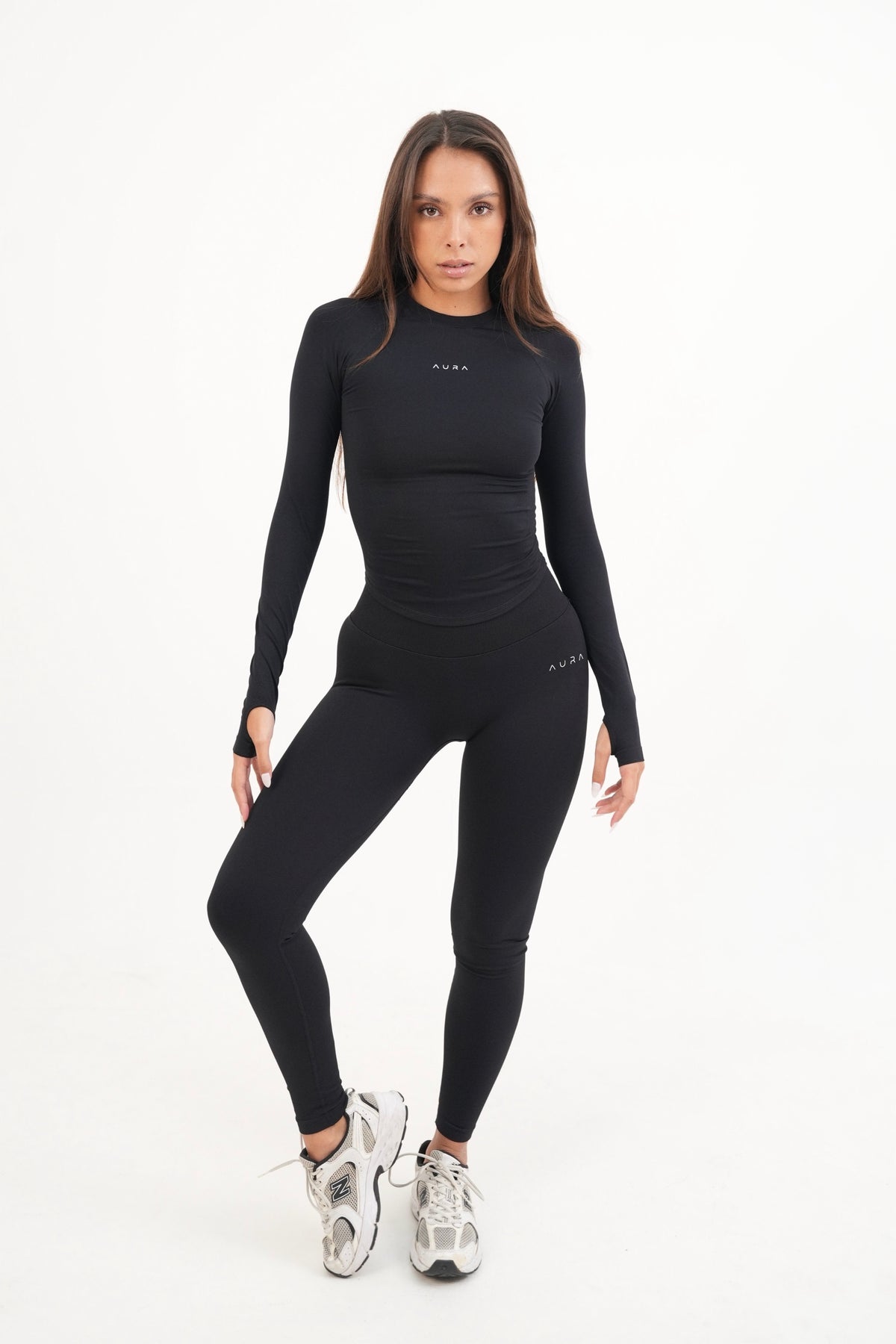 Form Fitted Long Sleeve, Black