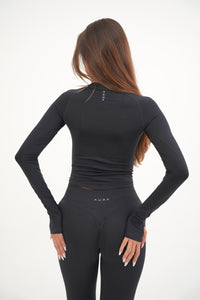 Form Fitted Long Sleeve, Black