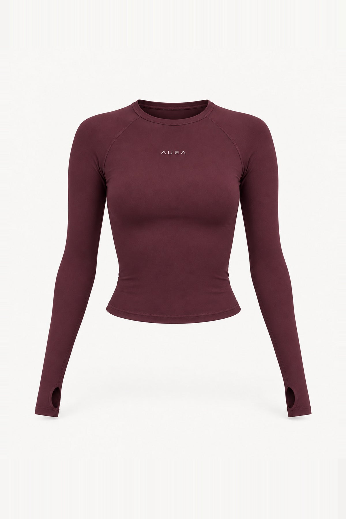 Form Fitted Long Sleeve, Merlot ghost mannequin