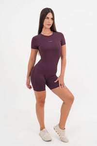 Form Short Sleeve Jumpsuit, Merlot