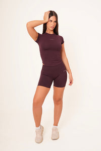 Form Fitted Tee, Merlot