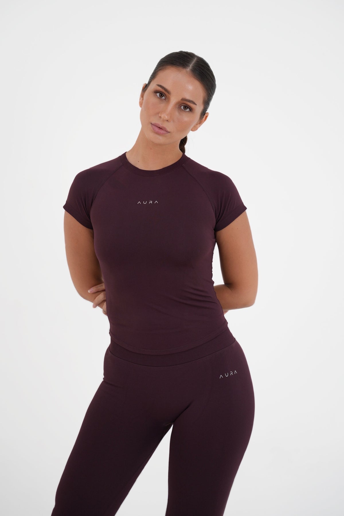 Form Fitted Tee, Merlot