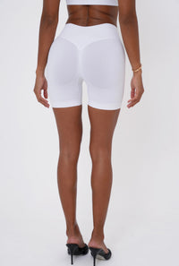 Form Scrunch Shorts, White
