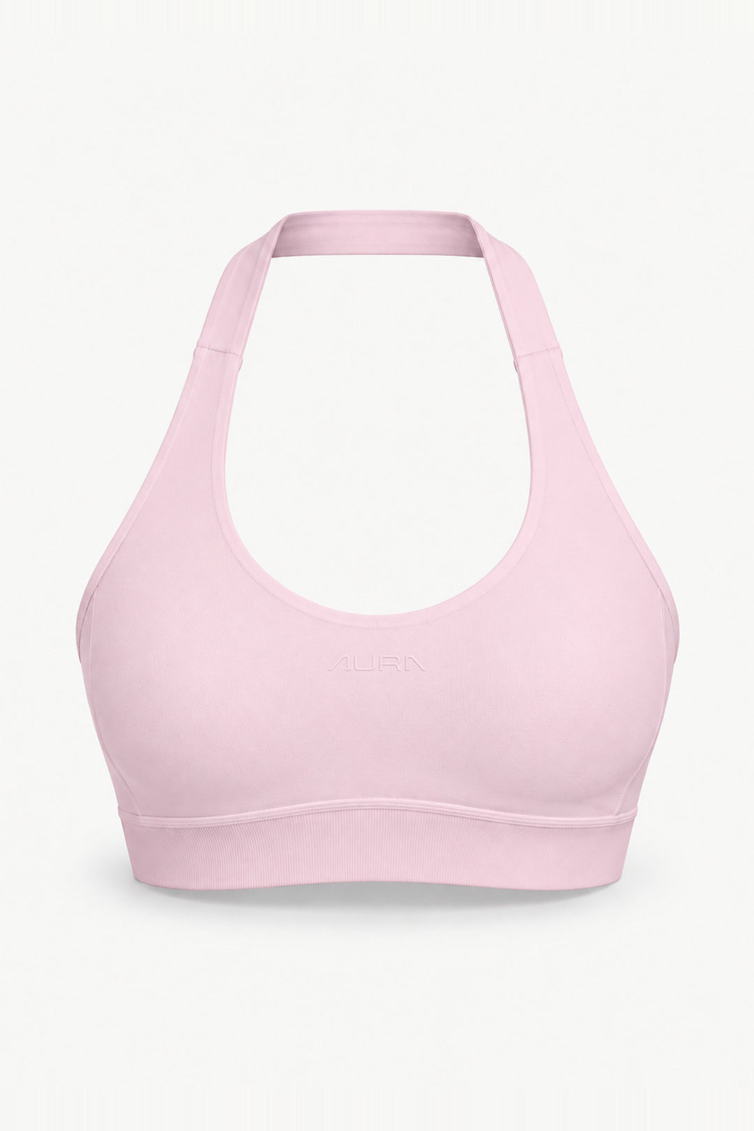 Form Halter Crop, Pink Blush ghost mannequin