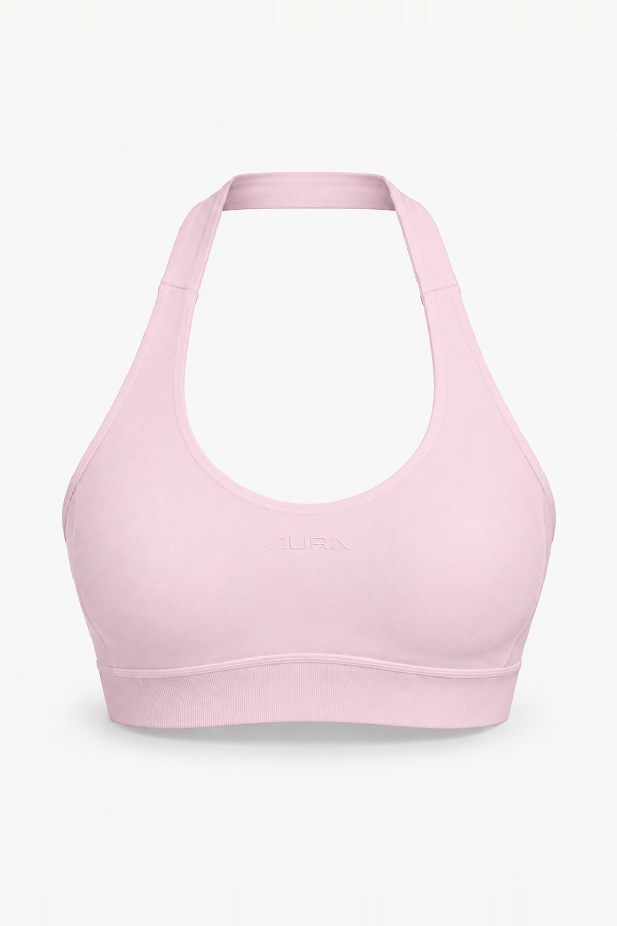 Form Halter Crop, Pink Blush ghost mannequin